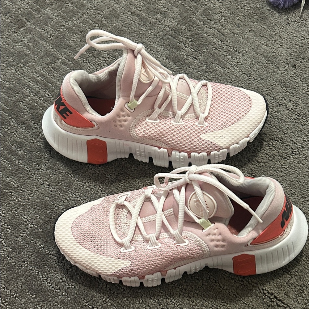 Nike Light Pink and Coral Sneakers